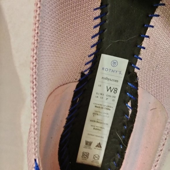 Rothy’s The Point in Petal Pink Size 8 - Picture 5 of 16